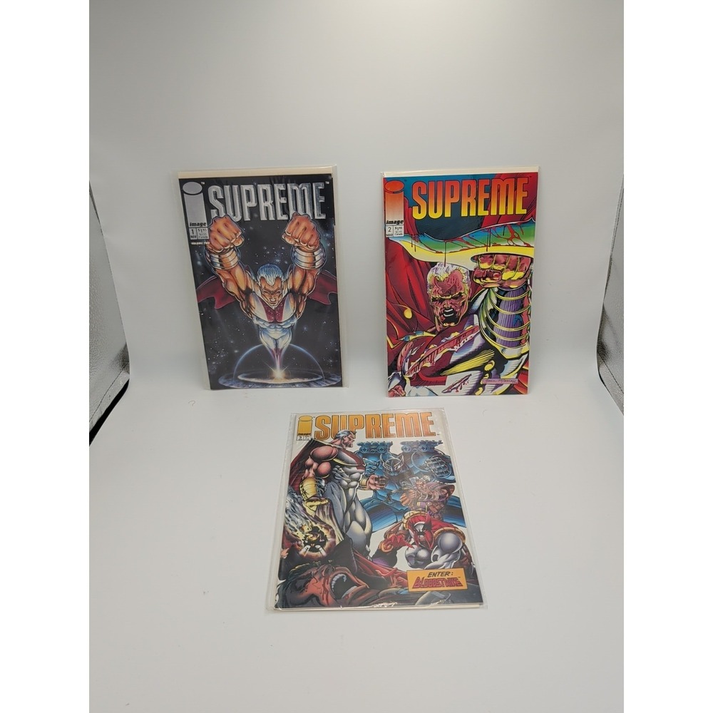 Lot of 3 Supreme Comic Books Volume 1 2 3 Image Comics Rob Liefeld Modern Age